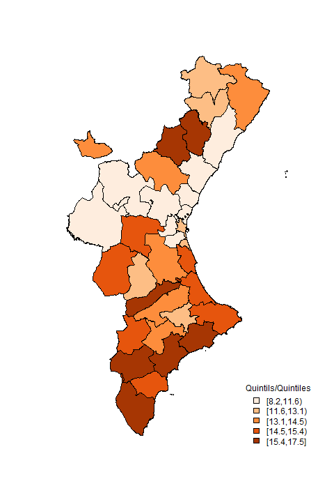 mapa desocupació població