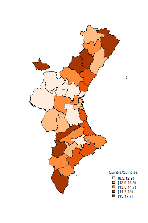 mapa paro población
